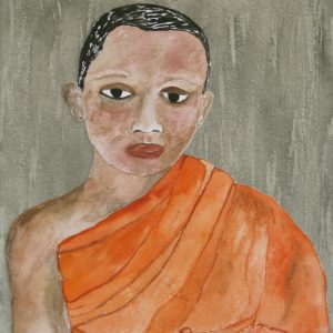 Female Monk 9 x 10” (2016)