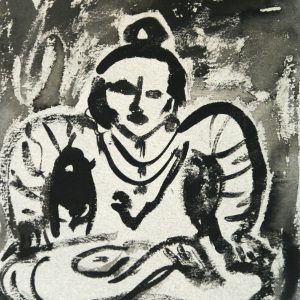 Sitting Man In Meditation