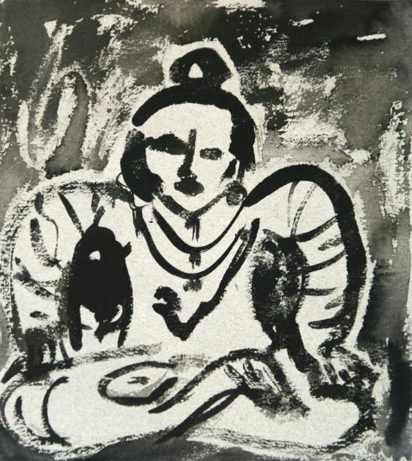 Sitting Man In Meditation