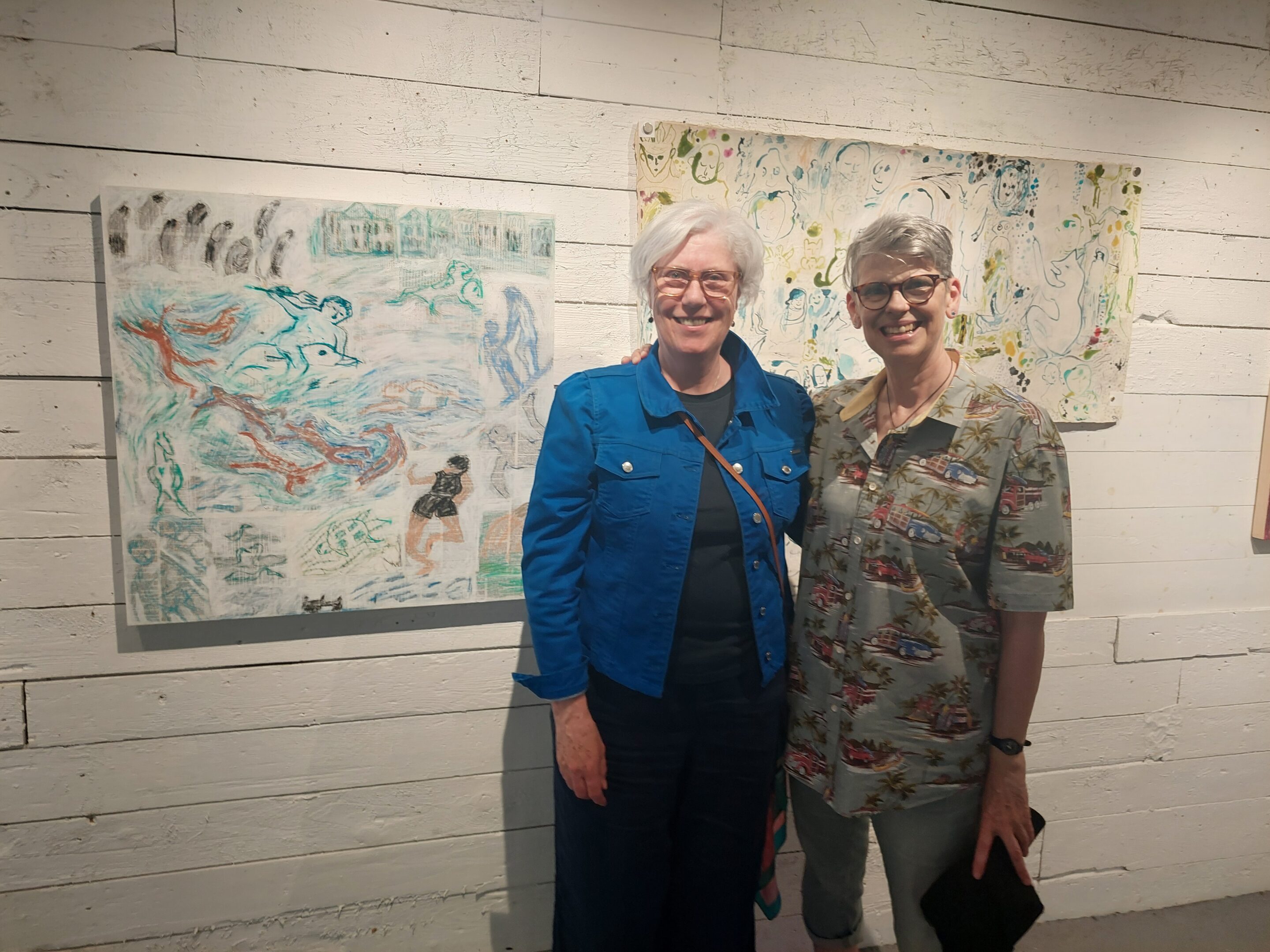 Sarah with Helen, at Art Opening, Gagne Contemporary Art Gallery, 2026