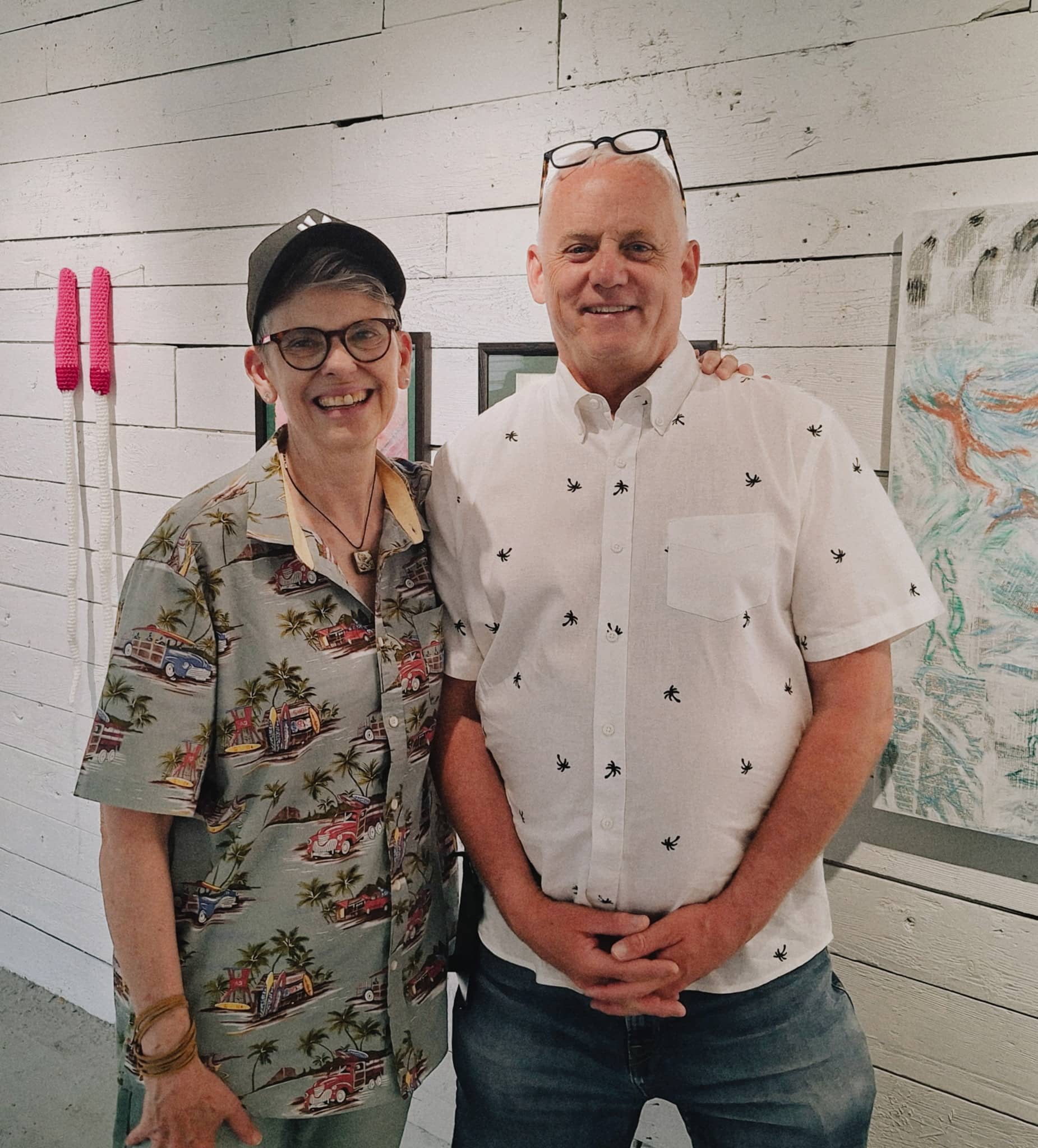 Sarah with Terry Grey Brand at Art Opening, the Gagne Contemporary Art Gallery, 2026